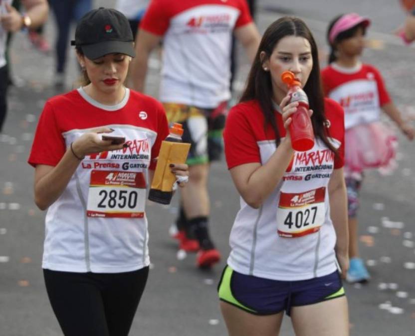 Estas hermosas jovencitas participaron en la 41 Maratón Internacional de Diario LA PRENSA.