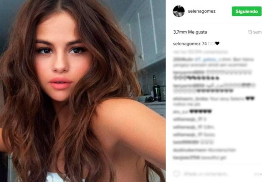 Sus selfies alborotan la red, ¿quién no se rendiría ante sus encantos? Foto: Selena Gomez Instagram