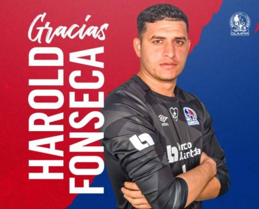 El Olimpia hizo oficial la salida del portero Harold Fonseca. El cancerbero finalizó su contrato con los albos y para la próxima campaña espera llegar a un acuerdo con un equipo ya que desea tener minutos.