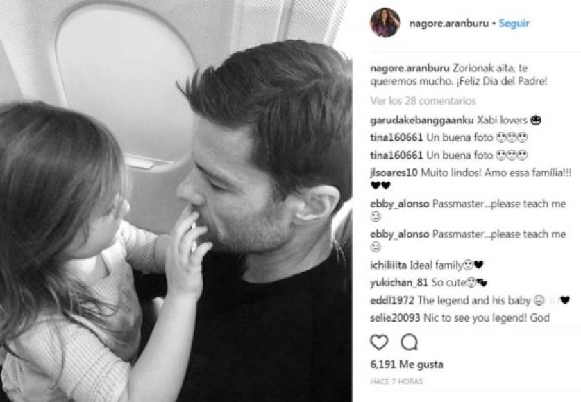 La mujer del español Xabi Alonso le dedicó palabras a su amado.