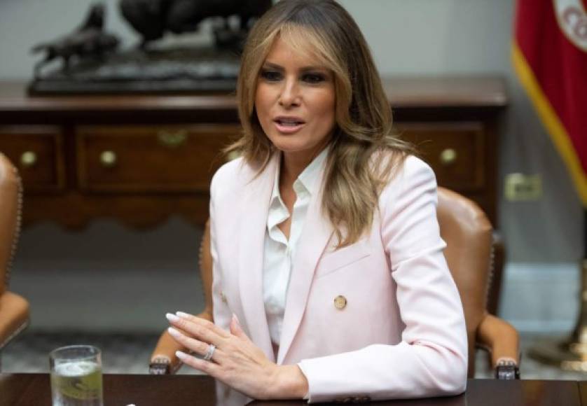 Melania afirmó que su trabajo también se enfoca en 'trabajar con las familias y los jóvenes para vencer el estigma sobre la adicción a las drogas y así instarlos a pedir ayuda'.