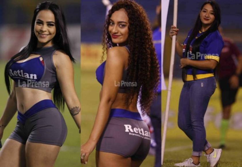 El clásico entre Real España y Motagua se llenó de hermosas mujeres que deleitaron a los espectadores que se hicieron presentes al estadio Olímpico de San Pedro Sula.