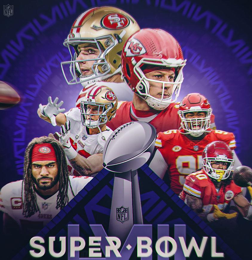 Todo está listo para que Chiefs y 49ers se vean las caras en el Super Bowl.