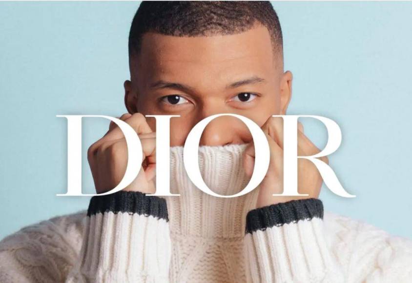 Mbappé, de 24 años, también se convirtió en la nueva imagen de las colecciones Dior Men, creadas por el diseñador Kim Jones.