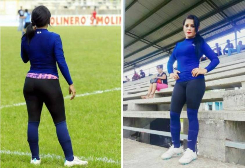 Erika Aceituno inició a jugar al fútbol desde los 13 años.