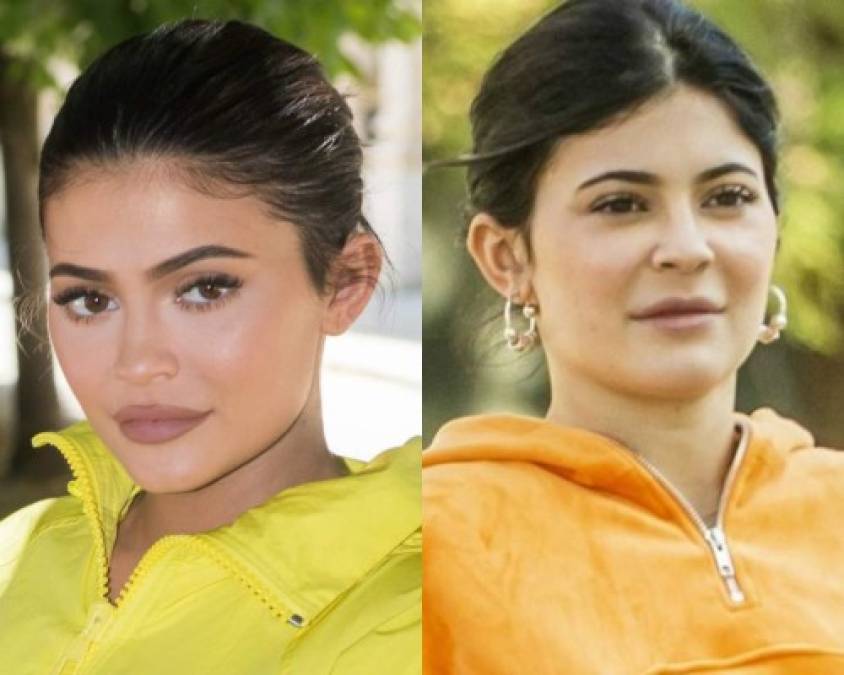 Aunque ver a Kylie sin maquillaje a sorprendido, la hermana de Kim Kardashian ya ha sido captada en otras ocasiones sin la ayuda de los cosméticos.