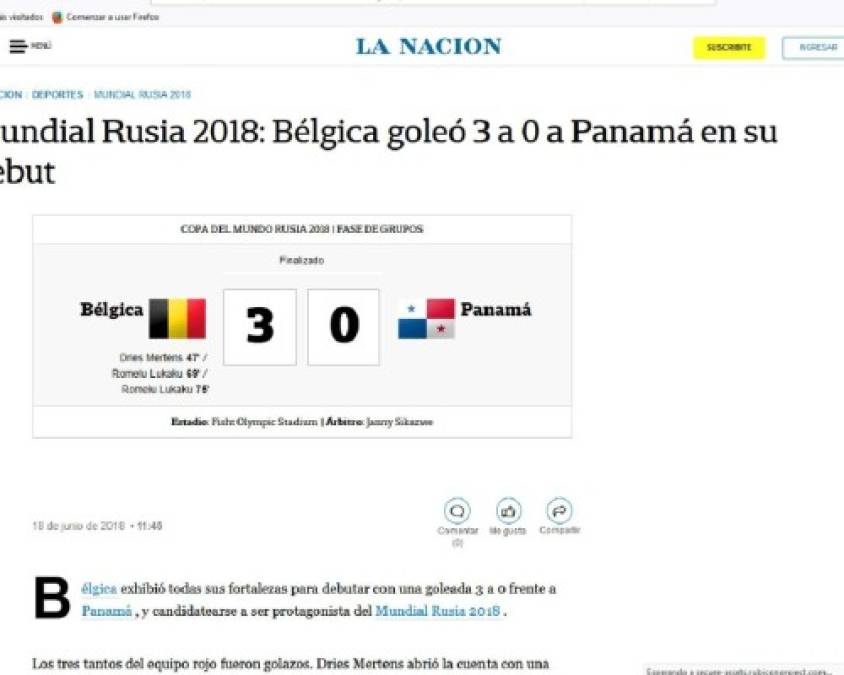 la Nación de Argentina.