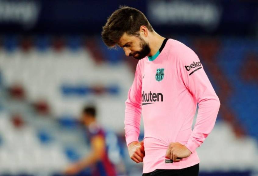 Gerard Piqué estaba decepcionado..