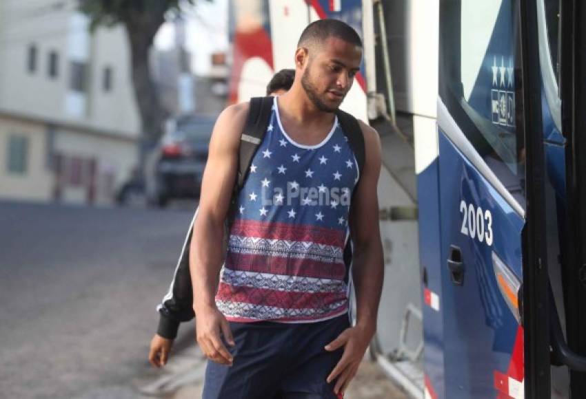 Edrick Menjívar, portero del Olimpia, fue otro de los que hizo el viaje.