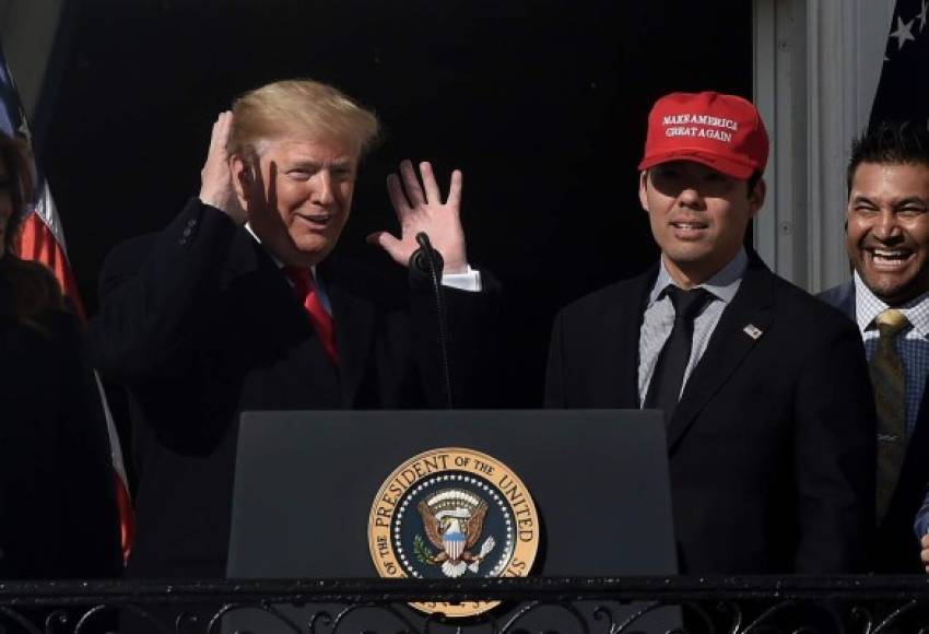 'La primera dama (Melania)y yo estamos emocionados de recibir en la Casa Blanca a los campeones de la Serie Mundial de 2019', dijo Trump, al resaltar que es la primera vez que la capital de EEUU celebra un campeonato en 100 años.