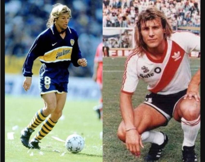 Claudio Caniggia - Su debut profesional fue con la camiseta de River Plate en 1985 y tras estar en Europa regresó al fútbol argentino para jugar con Boca Juniors 1995 - 1998.
