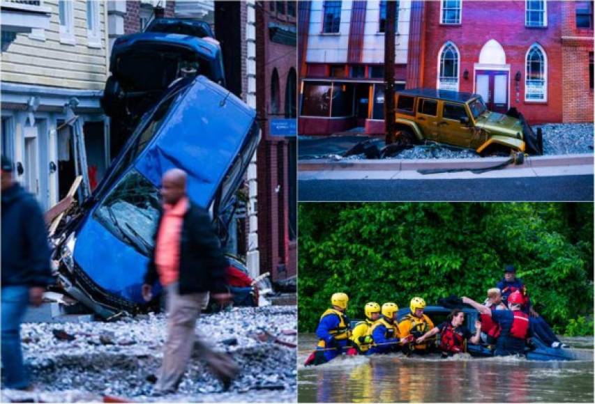 Una fuerte tormenta inundó en menos de dos horas Ellicott City, en Maryland, dejando al menos un desaparecido y cuantiosos daños materiales, según informaron hoy las autoridades locales.