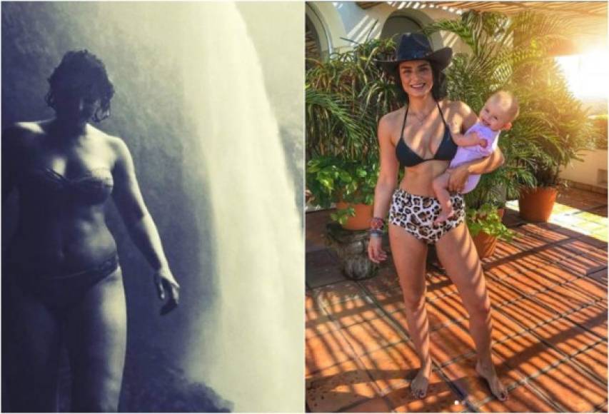 En su cuenta de Instagram, la actriz había documentado cómo había quedado con sobrepeso cinco meses después del parto. Sus fotos demuestran que es una mujer disciplinada, perseverante y que ha trabajado muy duro para lograr su imagen.