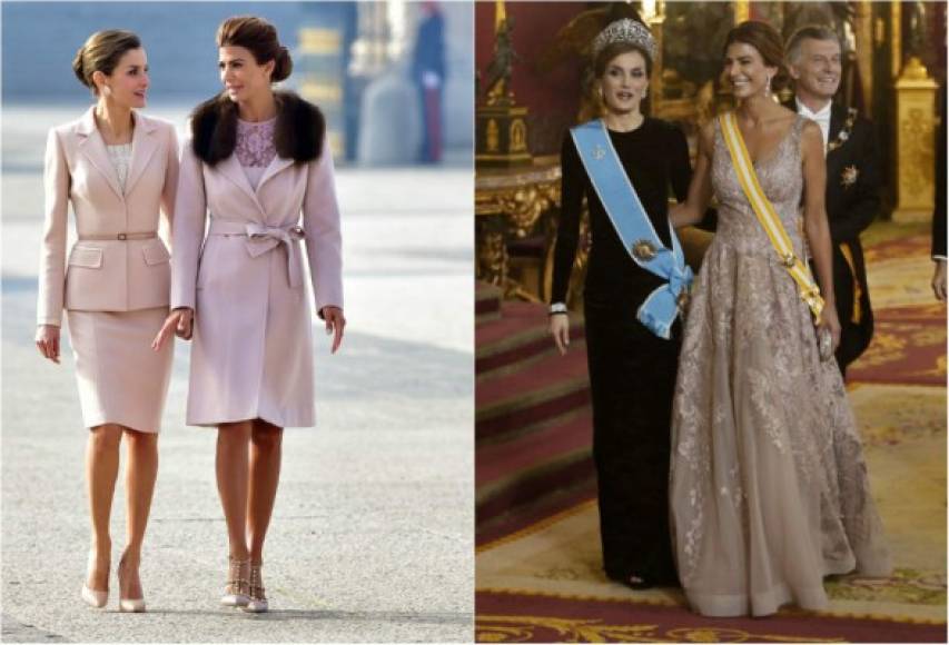 Los reyes de España, Felipe y Letizia, recibieron al presidente de Argentina, Mauricio Macri, y su esposa, Juliana Awada, con una solemne ceremonia de bienvenida en el Palacio Real.