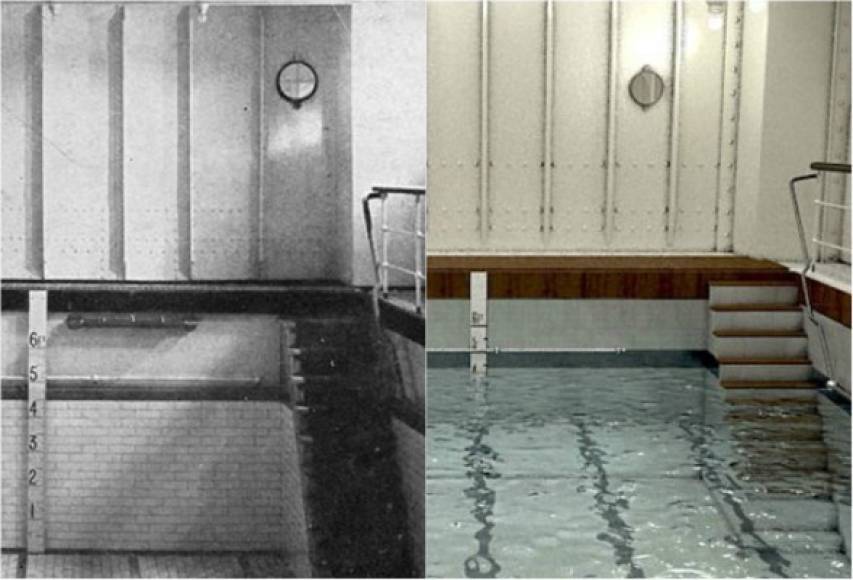 La piscina formaba parte de unos baños turcos que también estarán en el Titanic II.