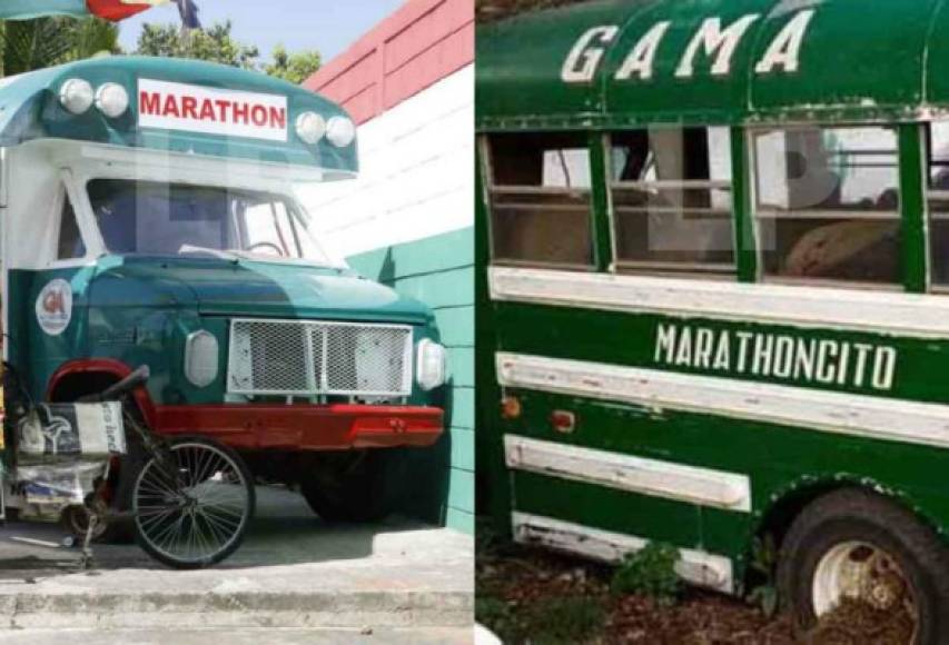 Por intermedio del Grupo de Amigos de Marathón (GAMA), han remodelao un viejo autobús que utilizaron por muchos años las viejas glorias del equipo verdolaga. Hoy el medio de transporte luce muy bien.