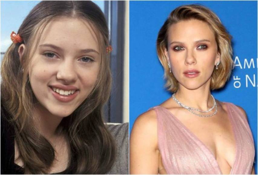 Scarlett Johansson nunca ha respondido si se practicó una cirugía de nariz, sin embargo sus fotos del pasado y actuales son claras.
