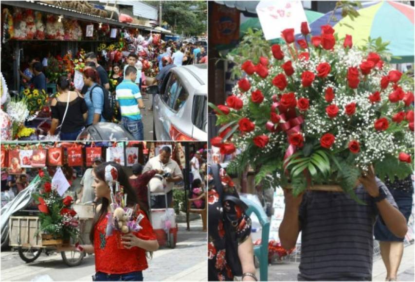 La capital industrial se llenó de flores en este día de San Valentín.