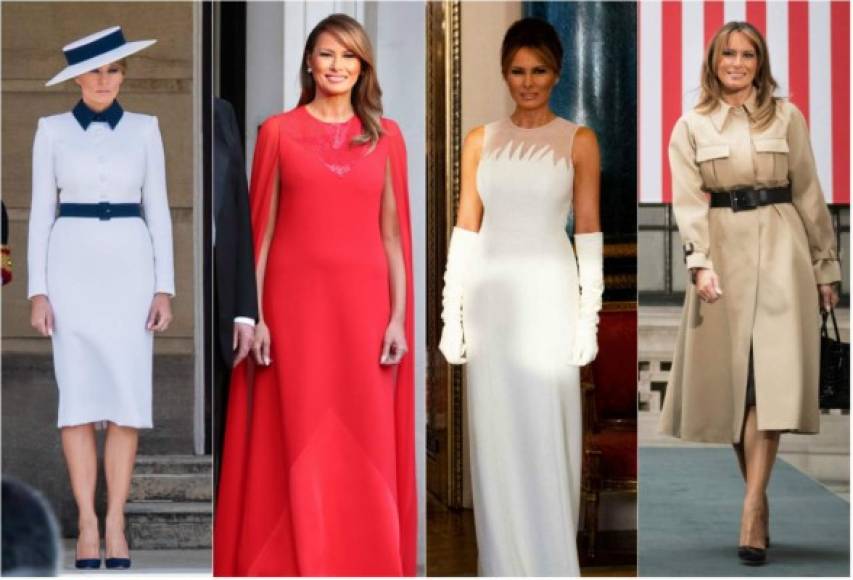 Melania Trump dio un show de estilo y elegancia en la visita de Estado que realizó junto al presidente estadounidense Donald Trump en el Reino Unido.