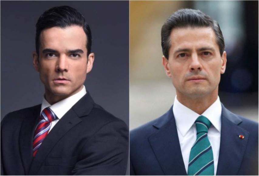 El personaje de Omar Terán –caracterizado por el actor Jesús Moré, es la representación del presidente mexicano Enrique Peña Nieto.