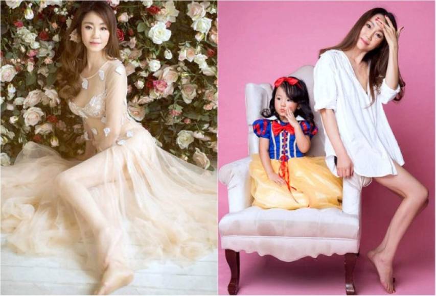 Como regalo por sus 50 años, una de las hijas de Ling le regaló una sesión de fotos que se viralizaron en las redes sociales al revelarse su edad.