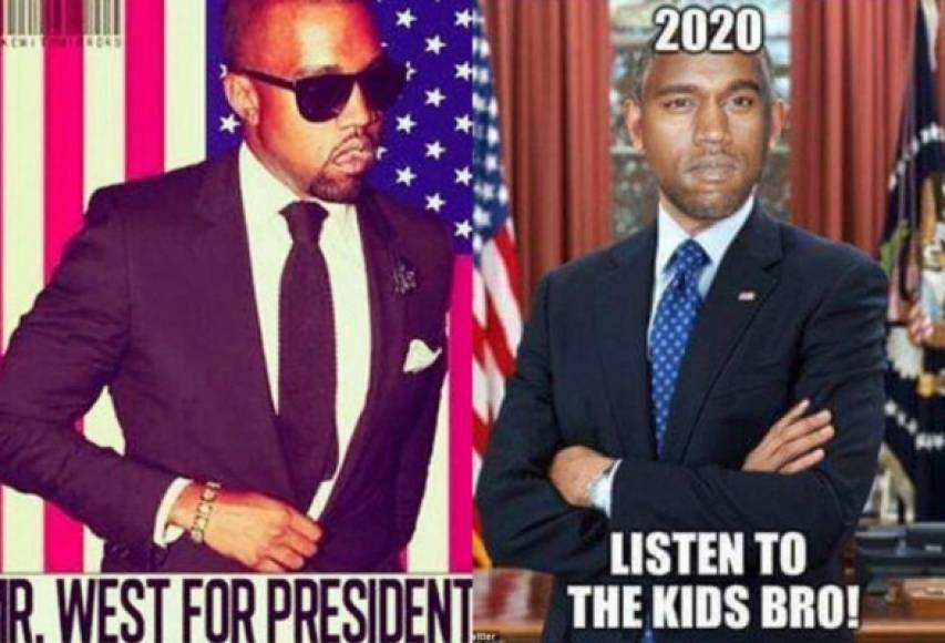 El anuncio de Kanye West desató una lluvia de burlas en las redes sociales.
