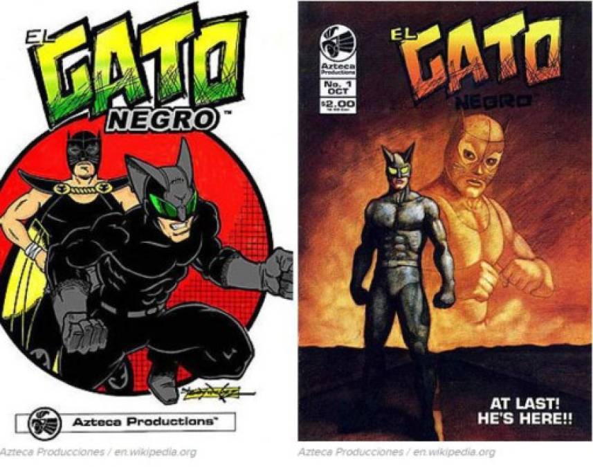 EL GATO NEGRO<br/>Creado en 1993 y publicado en Azteca Production, el Gato Negro narra la historia de Agustín Guerrero, un luchador dedicado a combatir el crimen. Tres décadas después, el nieto de Agustín reencarna al personaje para continuar su legado de lucha por la justicia.