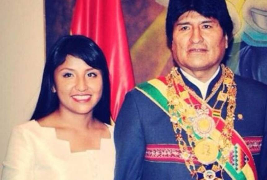 Eva Liz, la única hija del presidente boliviano, Evo Morales, cumple las funciones de primera dama del país.