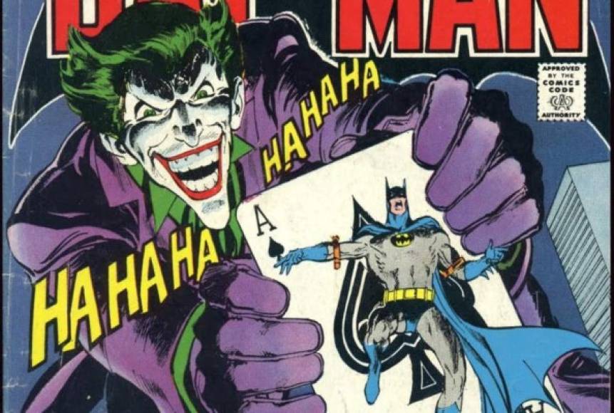 1. Joker original<br/>El personaje original creado por Bob Kane, Bill Finger y Jerry Robinson es uno de los acertados, Jerry se inspiró en las barajas de naipes ingleses; aseguran que es de los mejores villanos de cómics. <br/><br/>El nivel de contribución de cada hombre es incierto, ya que hay muchos relatos del génesis del personaje que no se especifican.<br/>Lo que es seguro es que el personaje apareció por primera vez en Batman (Volumen 1, 1940) para restarle un poco de popularidad a Batman.