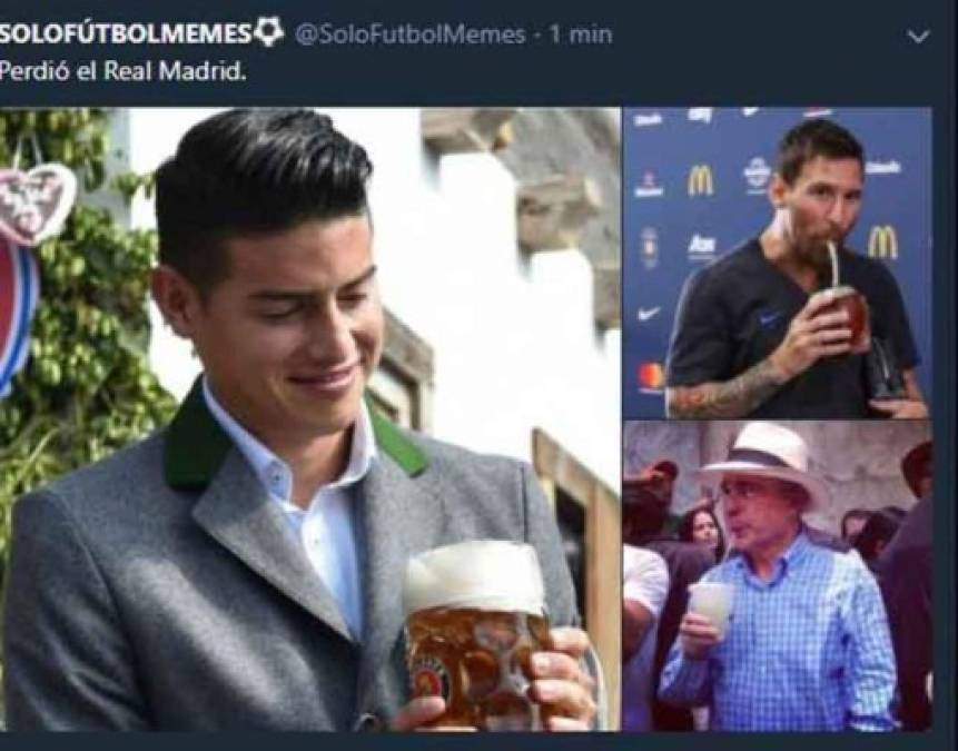 James y Messi son protagonistas en los memes.