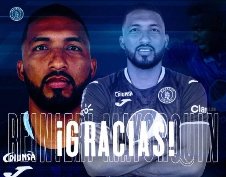 Reinieri Mayorquín: El Motagua anunció la salida del mediocampista de contención. El volante llegó en el 2013 al cuadro azul y se marcha tras conquistar cinco títulos de Liga Nacional. No entró en los planes de Diego Vázquez.