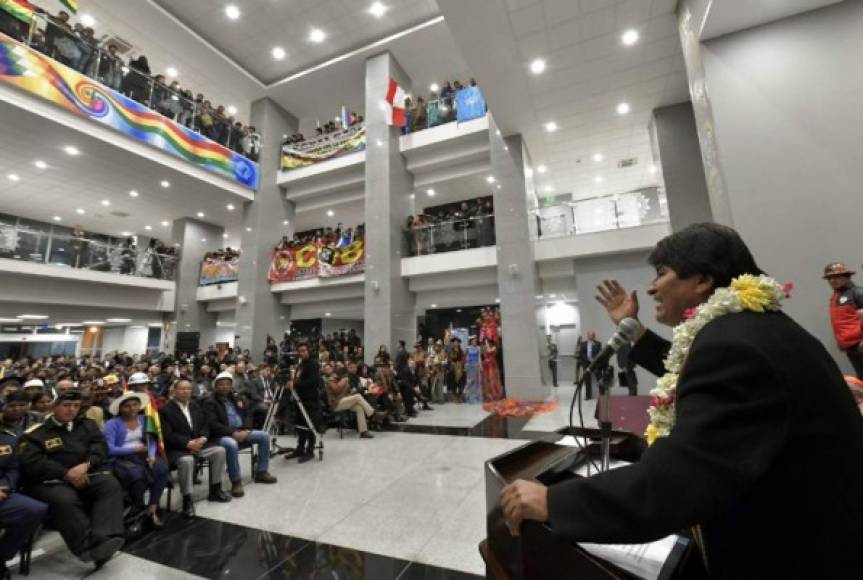 Morales anunció que la nueva sede de Gobierno estará abierta al pueblo y los turistas.