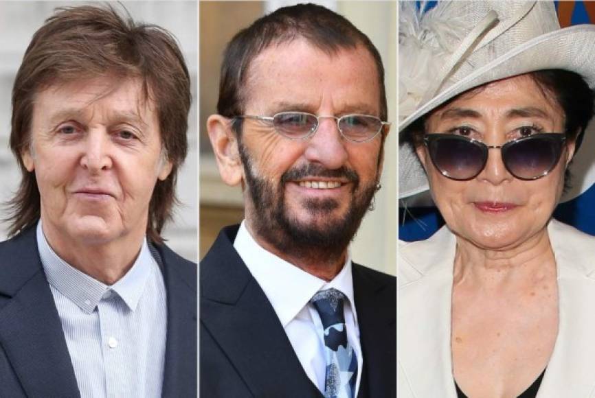 Mientras hace unos días, Ringo Starr (c) y Paul McCartney (i), ex integrante de Los Beatles, celebraban con música los 80 años del primero, Yoko Ono, la viuda de John Lennon y a quien siempre se le ha culpado de la ruptura del cuarteto de Liverpool, vive postrada a sus 87 años.