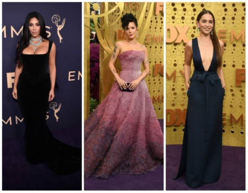 Los famosos derrocharon glamur en la alfombra púrpura de la 71 edición de los premios considerados los Óscar de la televisión.