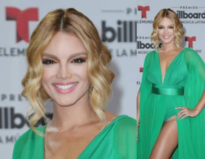 La puertorriqueña Zuleyka Rivera lució bella, pero tuvo un pequeño accidente de vestuario.