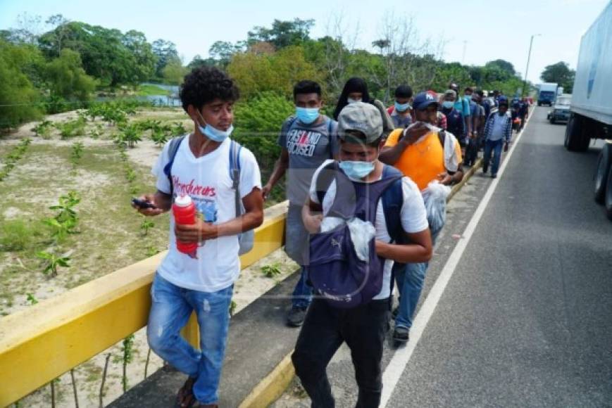 El grupo se organizó pese a los riesgos del viaje y las medidas anunciadas por las autoridades guatemaltecas para contener la movilización.