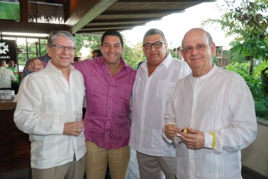 José Luís Ramírez, Juan Diego Zelaya, Ricardo Bendeck y Roberto Nasser.