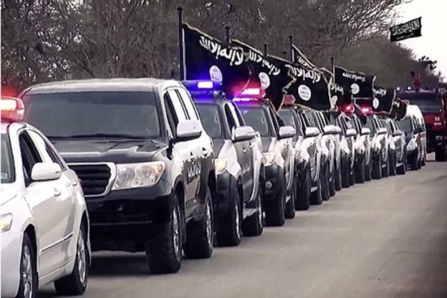 La flota de autos del ISIS.