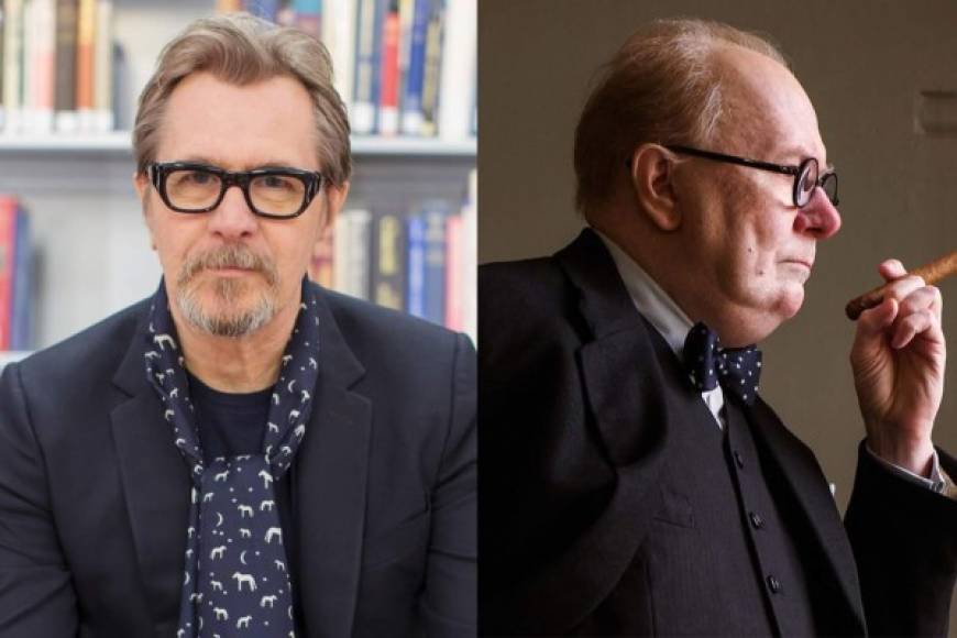 MEJOR ACTOR<br/><br/>Gary Oldman- Darkest Hour<br/><br/>Gary Oldman es uno de estos increíbles artistas que finalmente obtiene reconocimiento por sus décadas de excelencia en el oficio. El actor se acerca a llevarse su primer Óscar por su interpretación de Winston Churchill; caracterización que le valió un Globo de Oro y un SAG en esta temporada de premios.