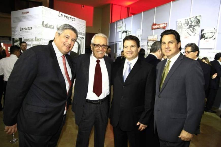 Juan Carlos Sabillón, Pito Pérez, Jesús y Mario Canahuati.