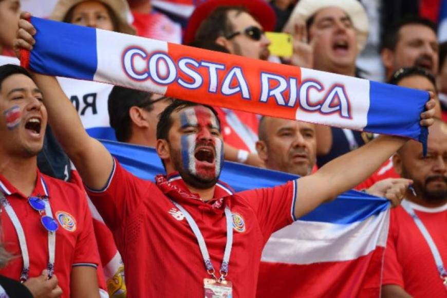 Los aficionados de Costa Rica se hicieron sentir, pero su equipo les falló.
