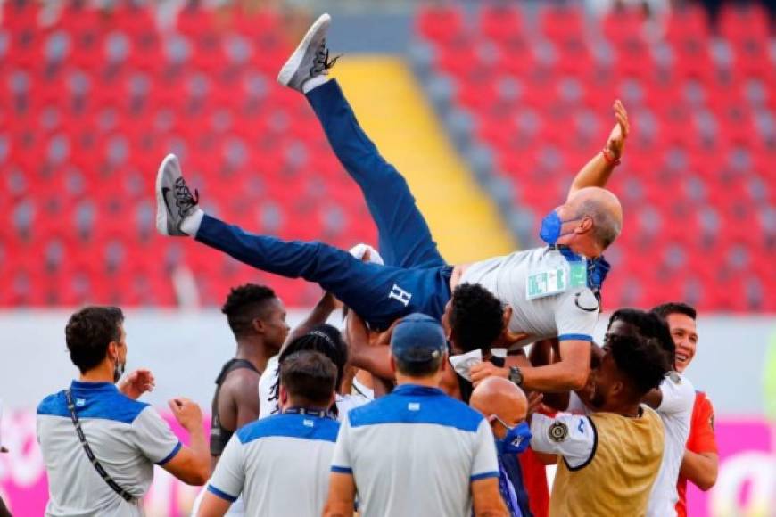 Honduras estará presente con la selección de fútbol en los Juegos Olímpicos de Tokio que se realizarán del 23 de julio al 8 de agosto de 2021. La H podría reforzarse con tres jugadores de experiencia para intentar tener una gran participación. Foto AFP.