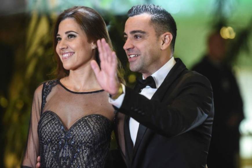 Xavi también ha llegado a la boda. FOTO AFP.