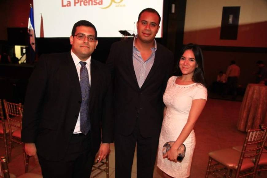 David Massu, José Godoy y Mónica Santos.