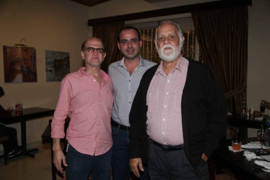 Sammy Fanous, Javier Mallouf y Allan Rivas.