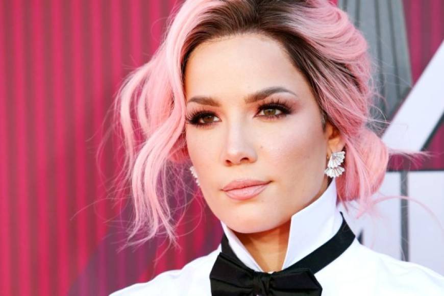 Mandatory Credit: Photo by NINA PROMMER/EPA-EFE/Shutterstock (10156385ae)<br/>Halsey poses for the photographers as she arrives for the 2019 iHeartRadio Music Awards at the Microsoft Theater in Los Angeles, California, USA, 14 March 2019. The iHeartRadio Music Awards celebrates the most-played artists and songs on iHeartRadio stations and the iHeartRadio app throughout the previous year.<br/>2019 iHeartRadio Music Awards arrivals, Los Angeles, USA - 14 Mar 2019