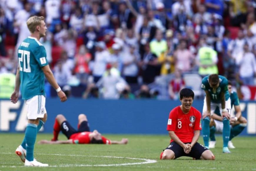 Alemania y surcoreanos terminaron eliminados del Mundial de Rusia 2018. Foto AFP