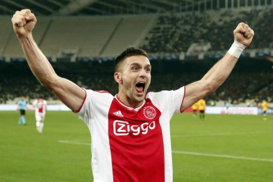 Dusan Tadić - El delantero serbio fue el goleador del Ajax en la Champions League con seis anotaciones.