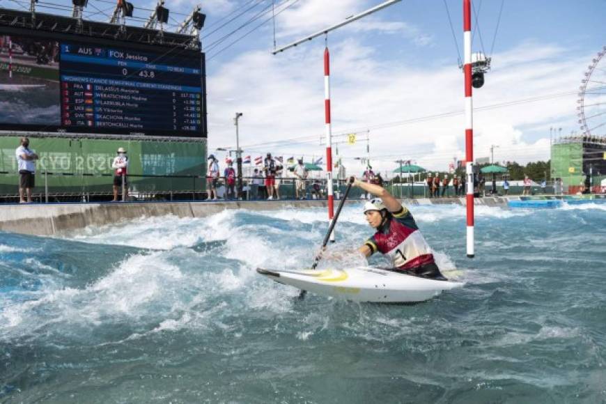 La australiana, estimulada por el agridulce sabor del bronce en K1 cuando su pretensión era alcanzar un histórico doblete, fue la mejor en la semifinal con 110.59, y en la final, presionada por el magnífico crono que había hecho la británica Mallory Franklin.