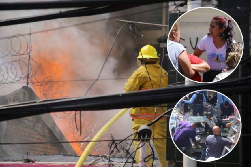 El caos y terror invadió a cientos de vendedores capitalinos este martes luego del incendio que se produjo en el centro de Tegucigalpa.